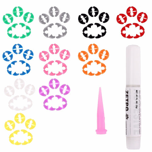 20Pcs Silicone Soft Pet Nail Covers Cat nails