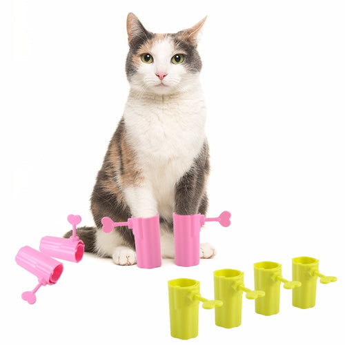 4Pcs/set Pet Cat Anti Scratching Boots Tools