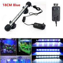 Load image into Gallery viewer, Waterproof Aquarium LED Light Fish Tank 9/12/15/21 Blue/White 18/28/38/48CM Bar Strip Light Lamp EU/US Plug Aquarium Lighting
