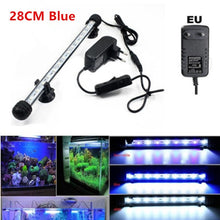 Load image into Gallery viewer, Waterproof Aquarium LED Light Fish Tank 9/12/15/21 Blue/White 18/28/38/48CM Bar Strip Light Lamp EU/US Plug Aquarium Lighting