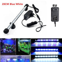Load image into Gallery viewer, Waterproof Aquarium LED Light Fish Tank 9/12/15/21 Blue/White 18/28/38/48CM Bar Strip Light Lamp EU/US Plug Aquarium Lighting