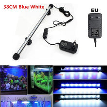 Load image into Gallery viewer, Waterproof Aquarium LED Light Fish Tank 9/12/15/21 Blue/White 18/28/38/48CM Bar Strip Light Lamp EU/US Plug Aquarium Lighting