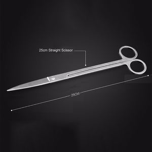 Stainless Steel Aquarium Live Curve Plant Cleaning Holder Fish Tank Water Plant Tools Kit Long Tongs Scissor Tweezers Storage