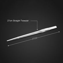 Load image into Gallery viewer, Stainless Steel Aquarium Live Curve Plant Cleaning Holder Fish Tank Water Plant Tools Kit Long Tongs Scissor Tweezers Storage