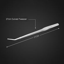 Load image into Gallery viewer, Stainless Steel Aquarium Live Curve Plant Cleaning Holder Fish Tank Water Plant Tools Kit Long Tongs Scissor Tweezers Storage
