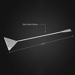 Stainless Steel Aquarium Live Curve Plant Cleaning Holder Fish Tank Water Plant Tools Kit Long Tongs Scissor Tweezers Storage