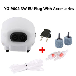 Ultra Silent Aquarium Air Pump Mini Compressor Oxygen Airpump Single Double Outlet 220-240V EU/US Plug Fish Tank Accessories