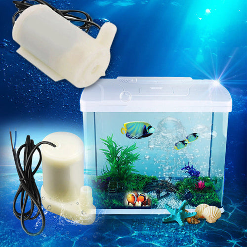 Micro Submersible Water Pumps Motor Mini Water Air Pump Super Silent DC 3-4.5V 100L/H For Fish Tank Fountain Aquarium Accessory