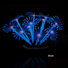 Load image into Gallery viewer, 1PC Silicone Glowing Artificial Decoration Fish Tank Aquarium Coral Water Plants Mini Submarine Luminous Effect Vivid Ornaments